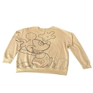 Disney Cream Mickey Mouse Sweatshirt